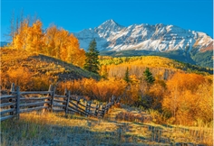 View of Wilson Peak in Autumn, USA