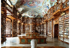 Bibliotek vid Sankt Florians kloster, Österrike