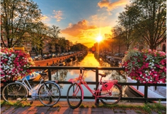 Sunset in Amsterdam