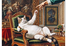 Pets as Art - His Fluffy Majesty