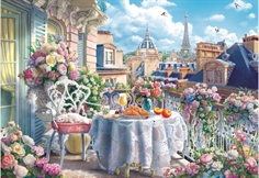 Breakfast on the Balcony in Paris